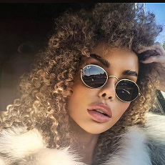 Mizone beaty plava kosa afro